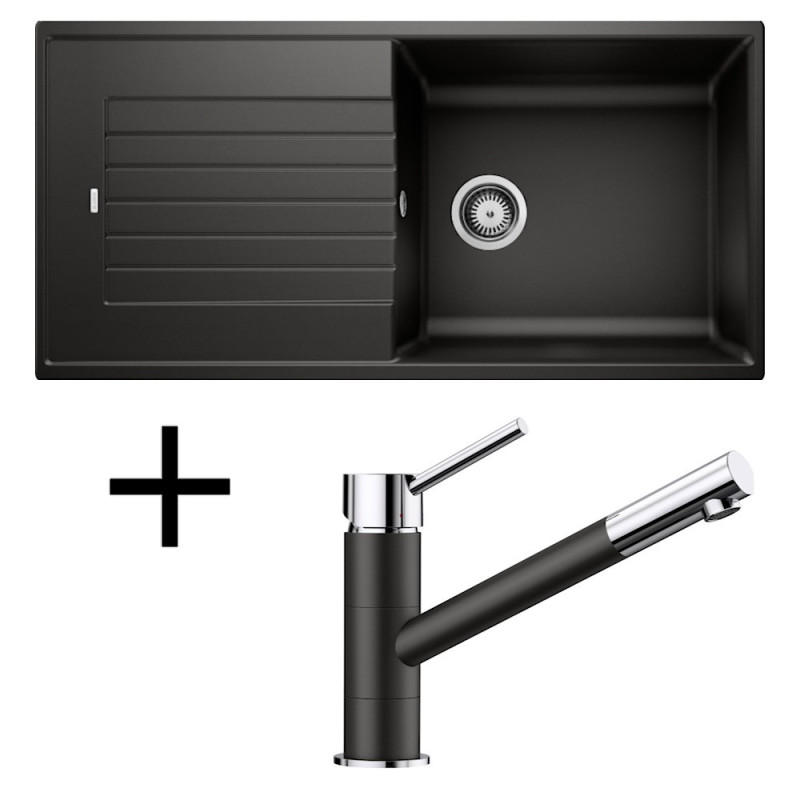 Blanco set Zia XL 6 S + Kano silgranit čierna +