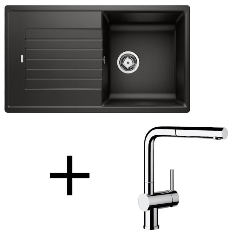E-shop Blanco set Zia 5 S + Linus-S chróm čierna