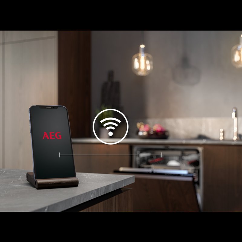 AEG FSK93718P QuickSelect a Wi-Fi: Inteligentné umývanie riadu aj na diaľku