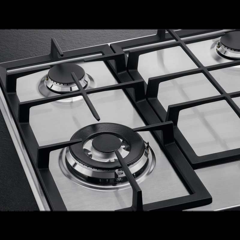 AEG HGB64420SM Robustné liatinové podpery