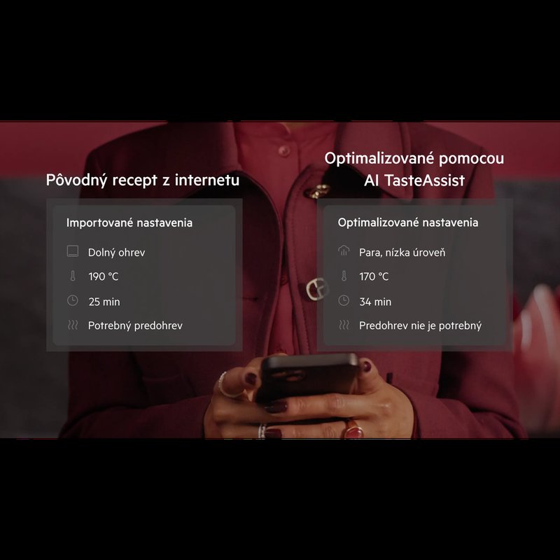 AEG NBR7P731SB Nechajte AI vylepšiť vaše recepty pomocou pary