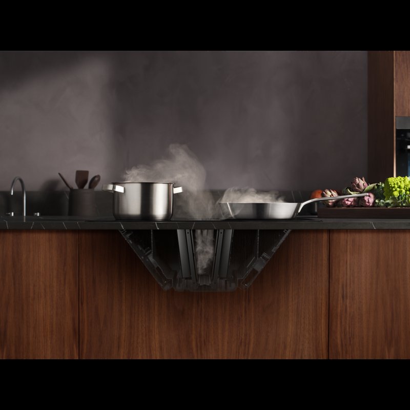 AEG NCH74B01AB Automatické ovládanie odsávača. Prispôsobuje sa vášmu vareniu