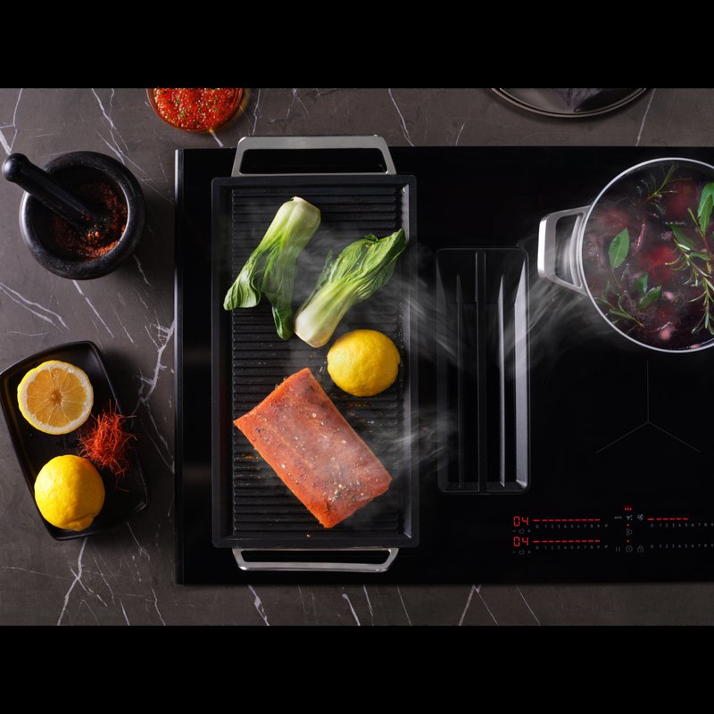 AEG NCH74B01CB Funkcia prepojenia – všestranné varenie s dvomi zónami