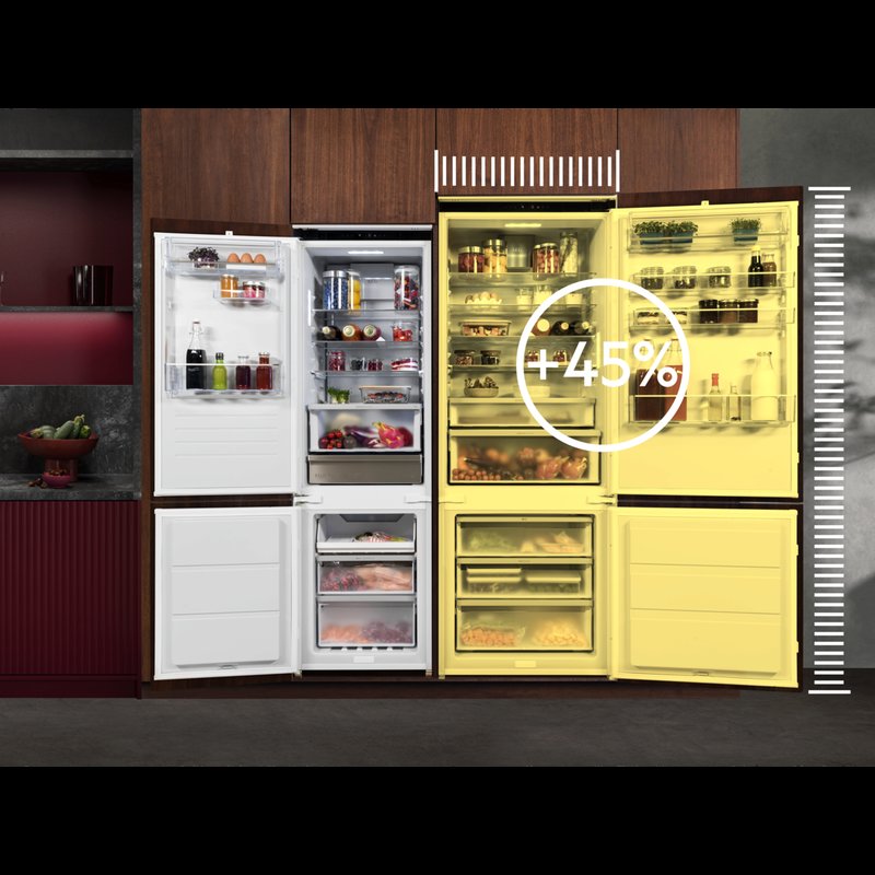 AEG NSC8T751DS O 45 % viac priestoru ako v štandardnej chladničke*