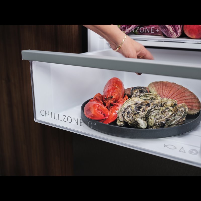 AEG RMB952E6VU Zásuvka ChillZone 0°: Vhodné podmienky pre ryby a mäso