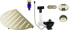 Sada komponentov BLANCO OOVALON, satin gold
