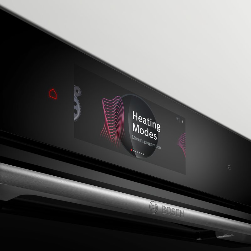 Bosch CSG7584B1 — ﻿TFT Touch Display Pro: ovládanie pomocou inovatívneho digitálneho ovládacieho prstenca a TFT dotykového displeja.﻿