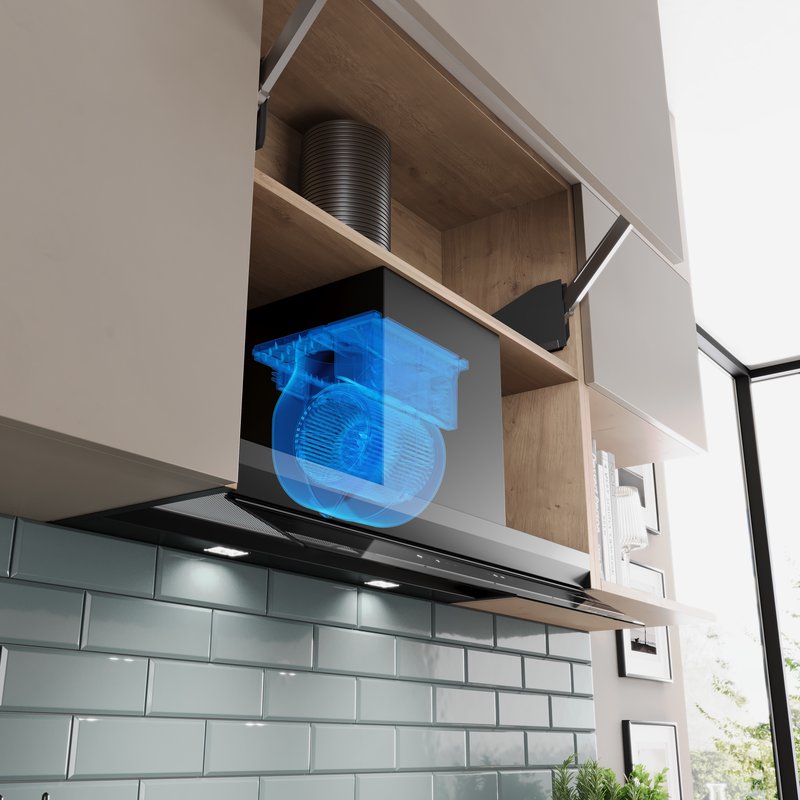 Bosch DBB87DP60 — SilentPowerdrive: tichý a výkonný motor pre odsávače.