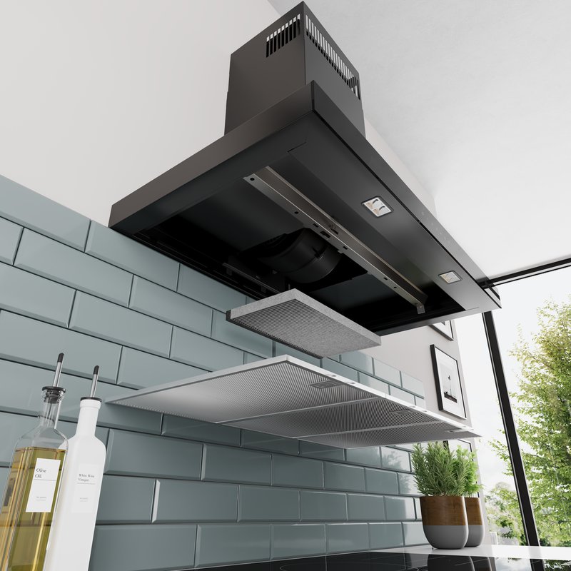 Bosch DWB63BC60 — Systém dvojitého filtru: Dva filtre odstraňujú tuk, výpary a silné pachy.
