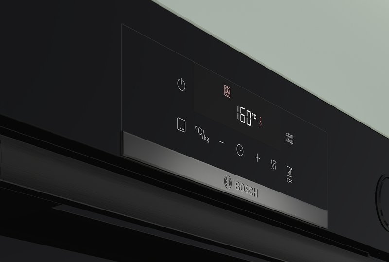 Bosch HBA172EB3 — LED dotykové ovládanie: jednoduchý prístup k druhom ohrevu, teplote a ďalším funkciám pomocou dotykových tlačidiel.