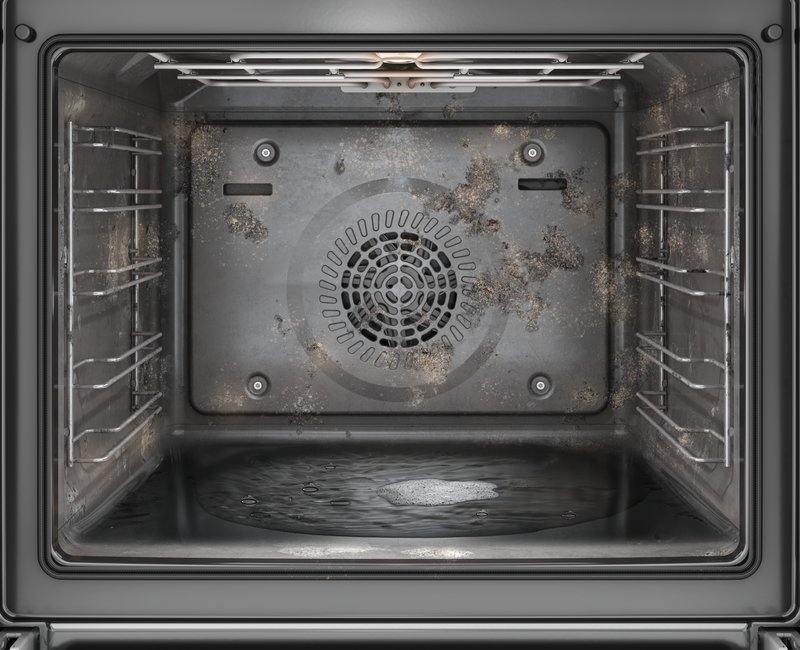 Bosch HBG724AB1 — Cleaning Assistance: ušetrí vám námahu pri čistení rúry.