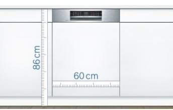 Bosch SBH4ECX28E — Viac vnútorného priestoru: pre väčší, vyšší a objemnejší riad vďaka o 5 cm vyššiemu vnútornému priestoru.