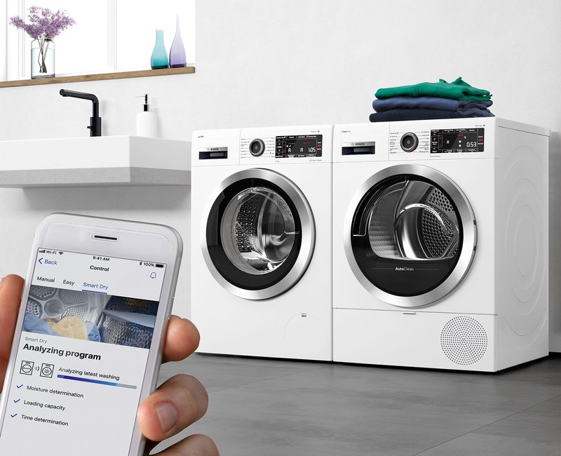 Bosch WGJ24401BY — Home Connect: domáce spotrebiče s inteligentným pripojením pre zjednodušenie každodenného života.