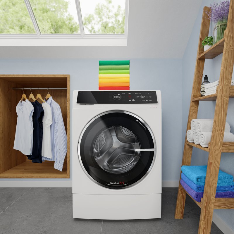 Bosch WNG24401BY — Táto práčka so sušičkou dosahuje pri praní triedu energetickej účinnosti A.