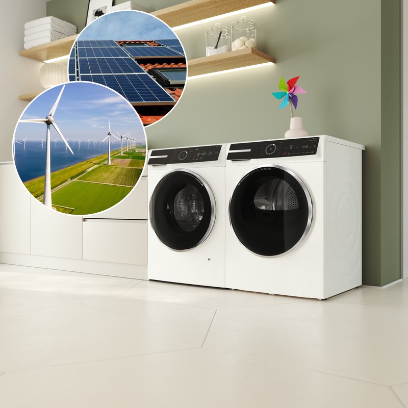 Bosch WQH245B4BY — Smart Start: optimalizujte spotrebu energie pomocou automatického výberu času spustenia.