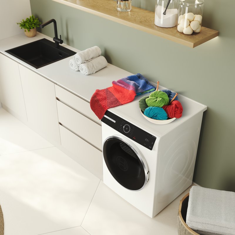 Bosch WRB247DNCS — Program na vlnu: jemné sušenie vlnených odevov - bez potreby ďalšieho príslušenstva.