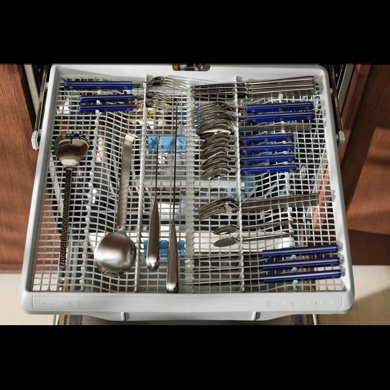Electrolux E62LD200S Univerzálna zásuvka s držiakom na nože pre príbor a kuchynské náčinie.