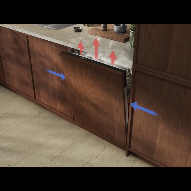 Electrolux E72LA100S Na záverečné sušenie využíva čerstvý vzduch