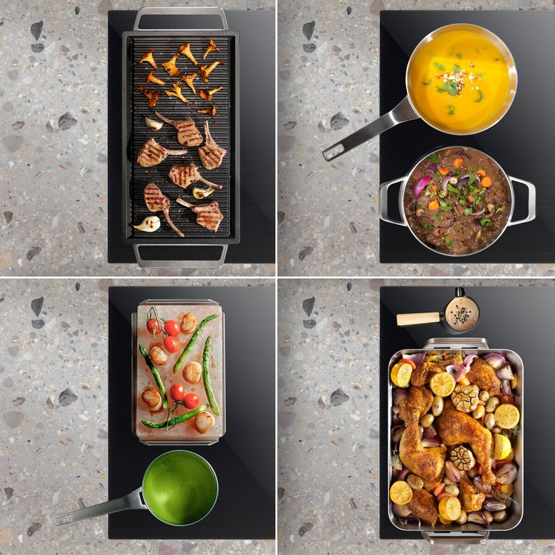 Electrolux EIV64453 Funkcia Flex Bridge sa prispôsobí rôznym veľkostiam riadu