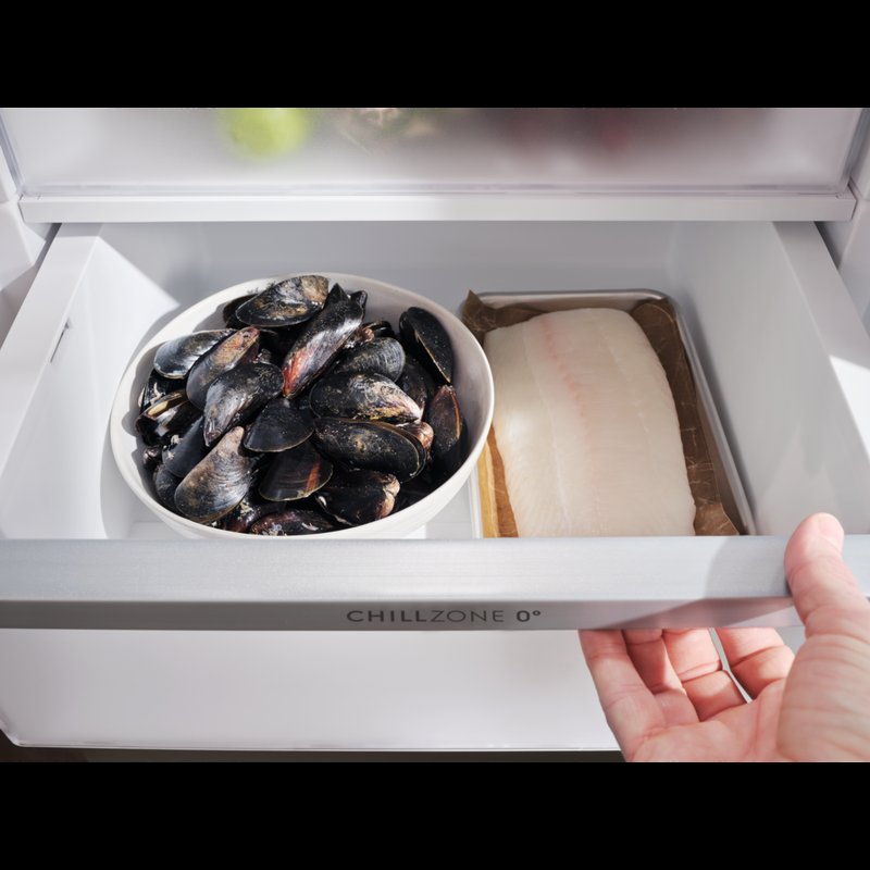 Electrolux ELT9VE52M0 V zásuvke ChillZone 0° lepšie ochránite ryby a mäso.