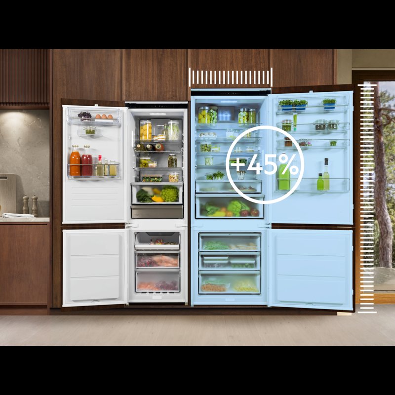 Electrolux ENG8TD75S O 45 % viac priestoru ako v štandardnej chladničke*