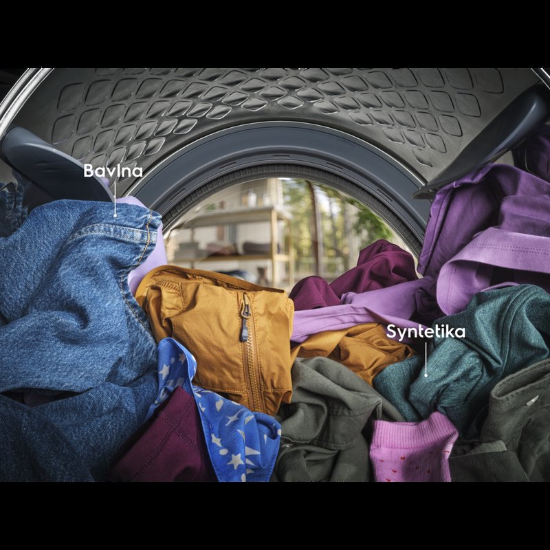 Electrolux EW7D494GUC Nie je potrebné triedenie. Zmiešané náplne sa zakaždým rovnomerne vysušia pomocou MixCare