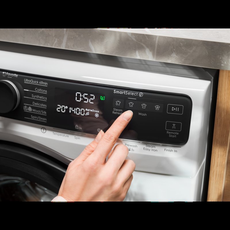Electrolux EW8D595RCDC SmartSelect je inovatívne riešenie sušenia jedným kliknutím, s intuitívnym a efektívnym výberom bielizne.
