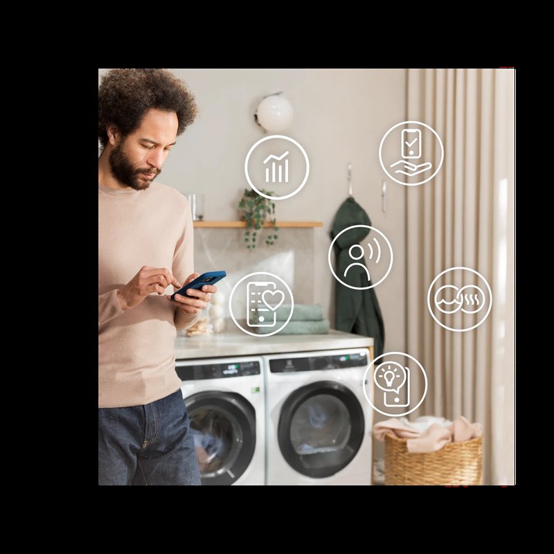 Electrolux EW8F5412ACC Konektivita+ pre aktuálne informácie v reálnom čase a personalizované rady
