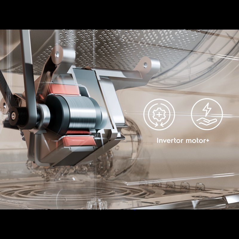 Electrolux EWS6347DC Invertorový motor+ je odolný a energeticky úsporný