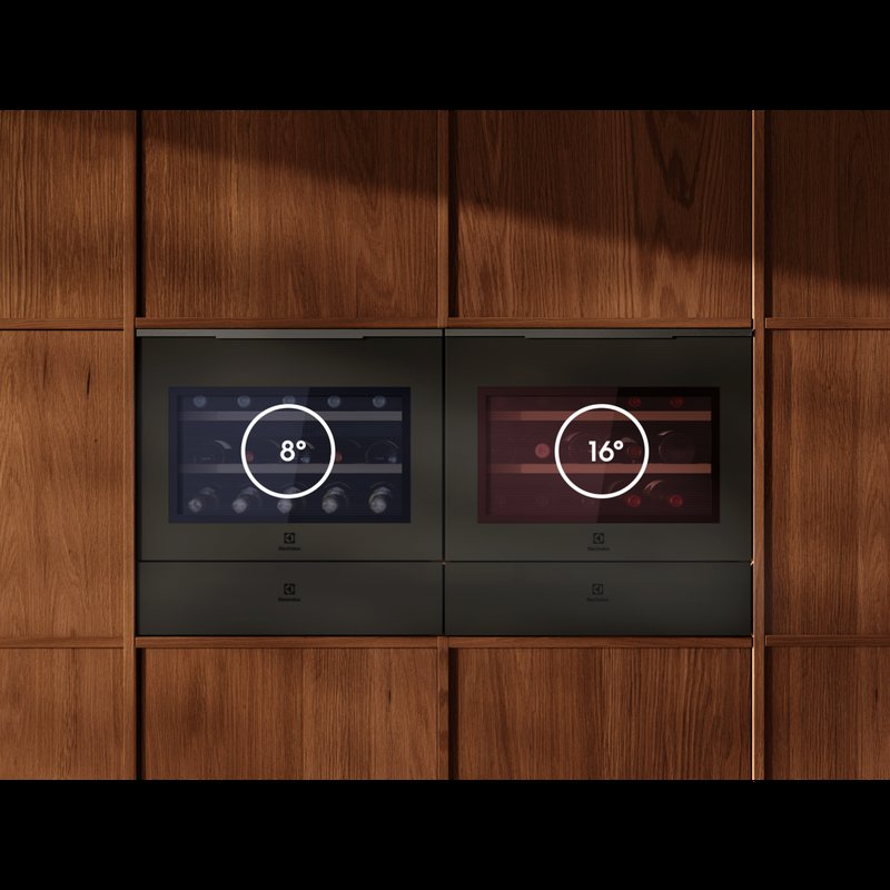 Electrolux KBW6H Single-Zone Pro umožňuje ideálne skladovanie vín