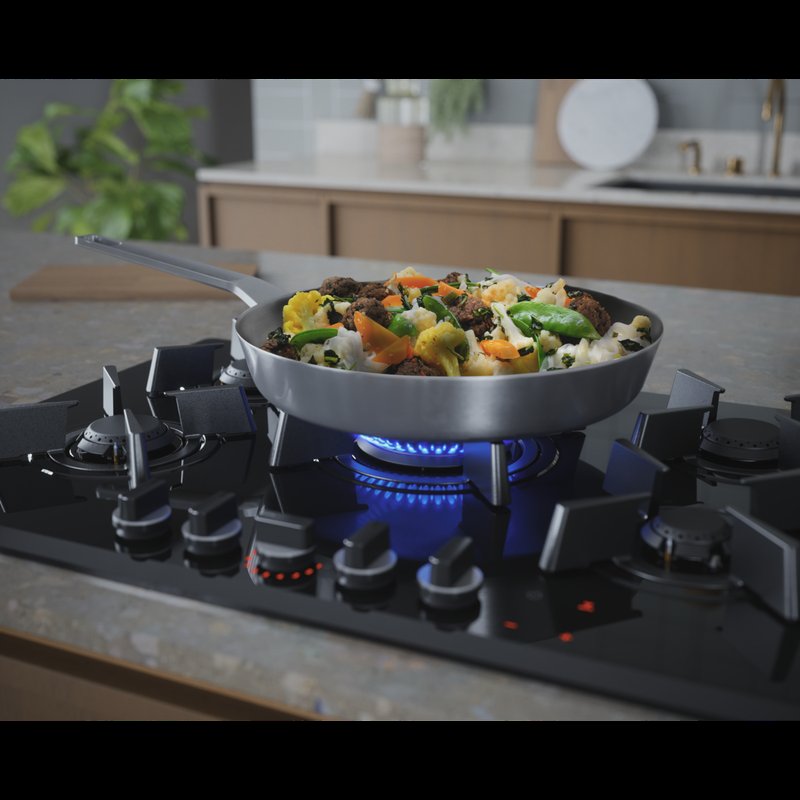 Electrolux KGG753723L Výkonný horák Wok pre plnšiu chuť