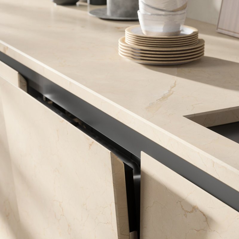 Electrolux KHGB9400L Seamless dishwasher installation with Premium Sliding Hinges