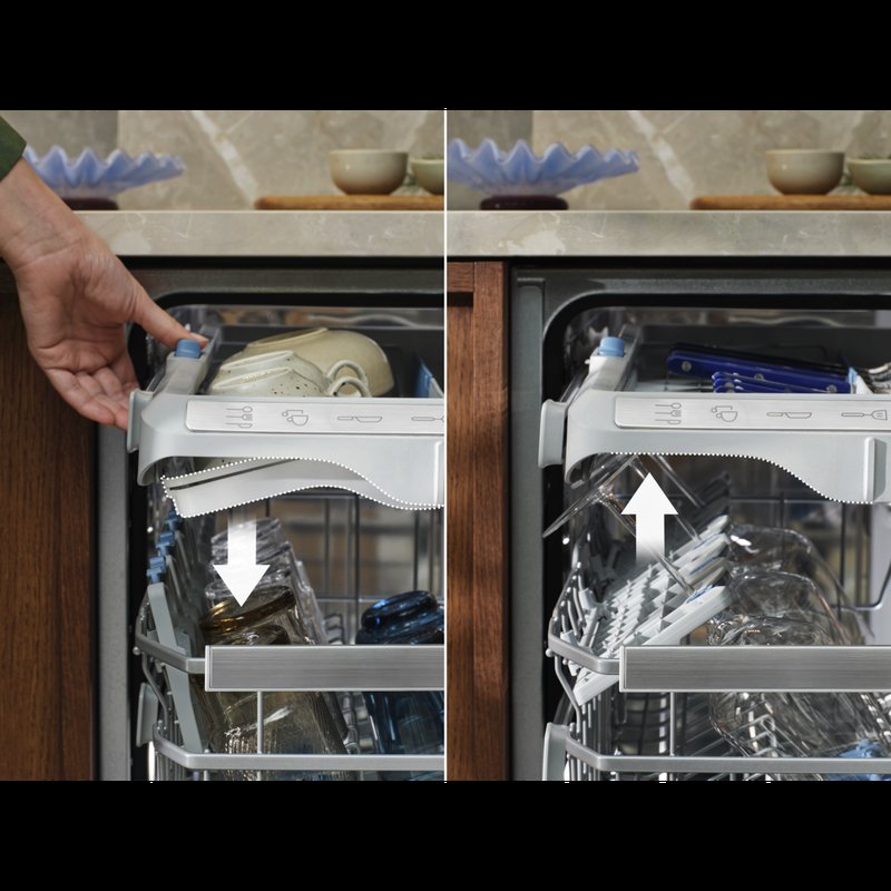 Electrolux KL97X500P Viac možností na vkladanie riadu s multifunkčnými košmi FlexiMax Pro