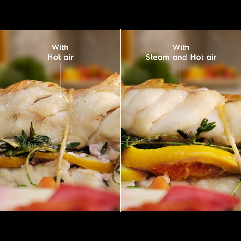 Electrolux KOCAP3XT Vďaka technológii SteamCrisp® je mäso zvonka chrumkavejšie a vnútri šťavnatejšie