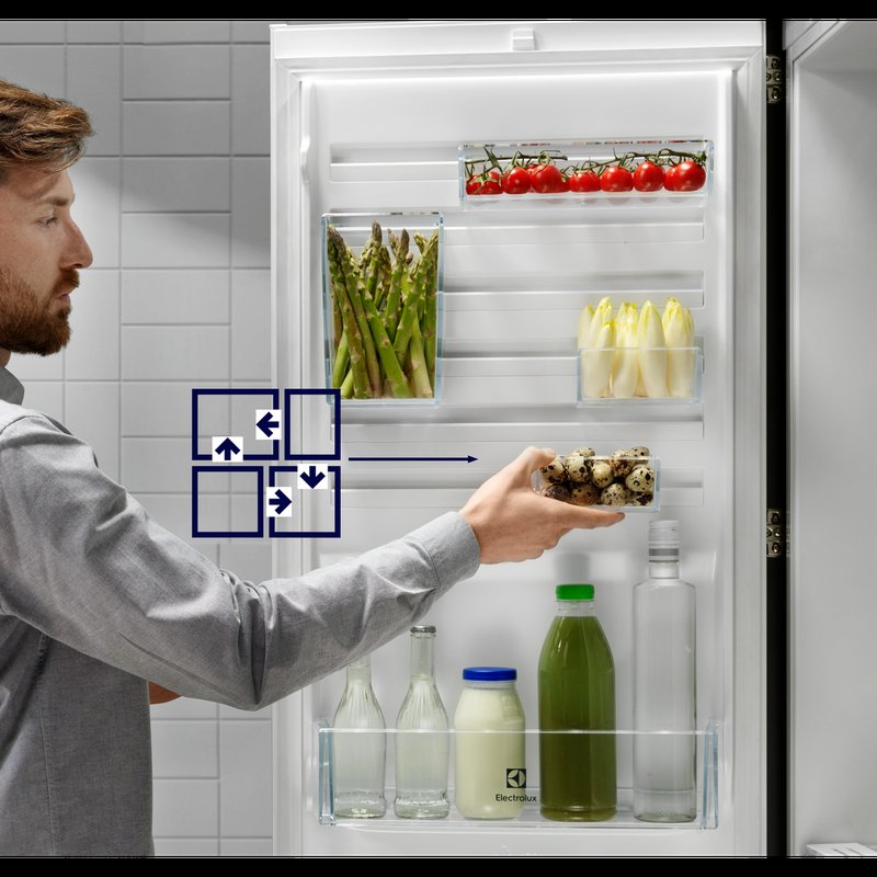 Electrolux KRF6DD18S1 Flexibilné uskladnenie pomocou systému CustomFlex®