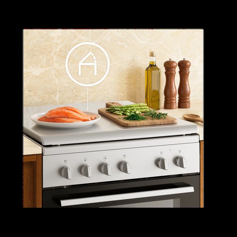 Electrolux LKK660225W Praktický kovový kryt a ochranná zástena v jednom