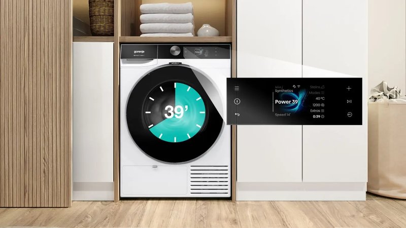 Gorenje DG89CPS — Suchá bielizeň už za 39 minút