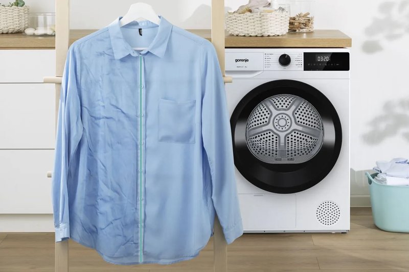 Gorenje DHNE83 — Ochrana proti pokrčeniu prádla