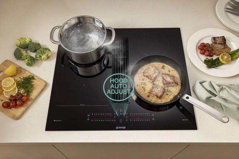 Gorenje GEH8432BSCWF — Automaticky regulované odsávanie