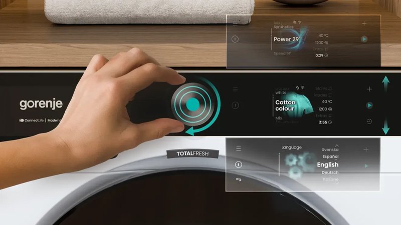 Gorenje WG814A5P5 — Prehľadné a intuitívne ovládanie