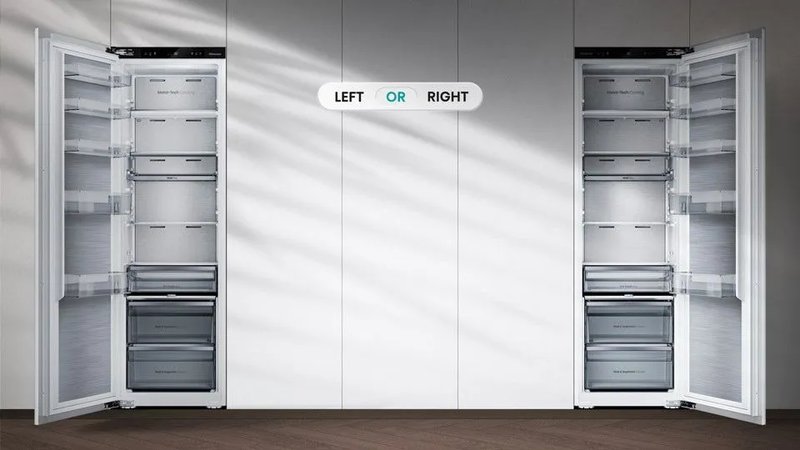 Hisense RB5B250SSWC — Voliteľný smer otvárania dverí