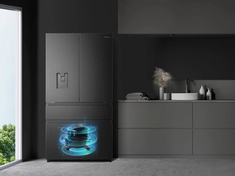 Hisense RF749N4SWSE — Invertorový kompresor