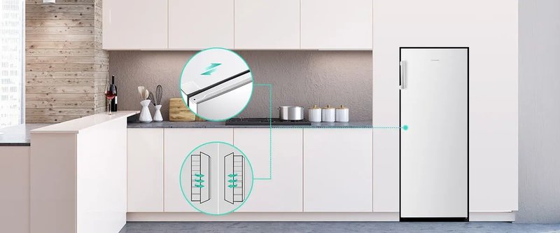Hisense RL415N4ACE — Voliteľný smer otvárania dverí