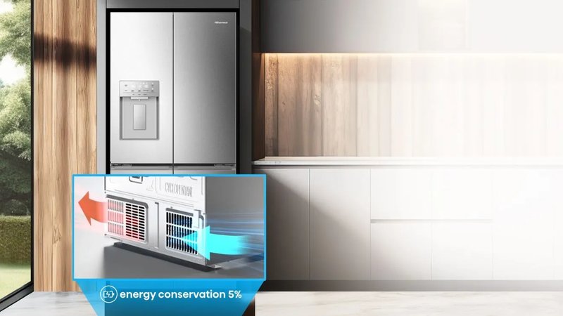 Hisense RQ5P470SAFE — Bottom Cooling System