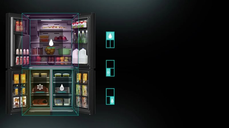 Hisense RQ760N4IFE — Triple Temp Zone