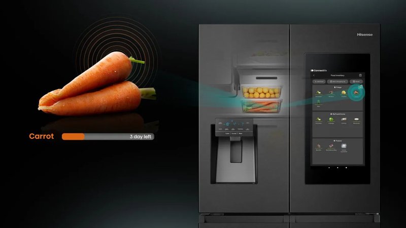 Hisense RQ760N4IFE — Zoznam potravín