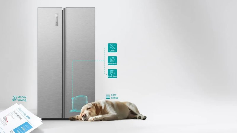 Hisense RS5P528STFE — Invertorový kompresor