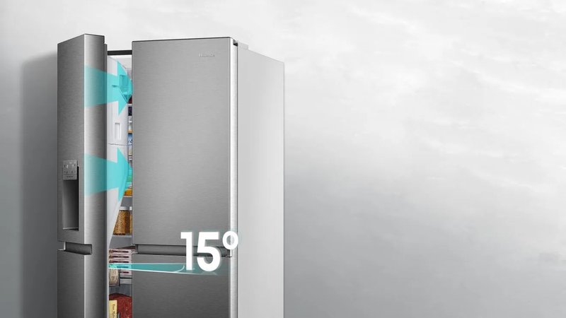 Hisense RS818N4IFD — Samozatváracie dvere