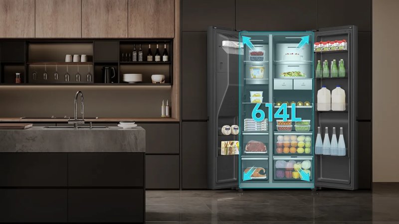 Hisense RS9P628GPFE — Veľký objem