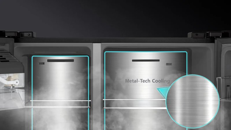 Hisense RS9P628GPFE — Metal-Tech chladenie